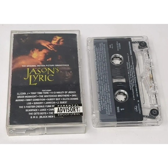 Jason's Lyrics Movie Soundtrack Cassette Tape LL Cool J Scarface Tony Toni Tone - Picture 1 of 6